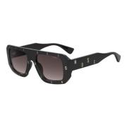 Zonnebril Mos129/S Zwart/Grijs Moschino , Black , Dames