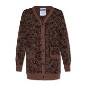 Gepersonaliseerde cardigan Moschino , Brown , Dames