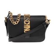 Schoudertas met logo Moschino , Black , Dames