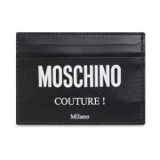 Bedrukte kaarthouder Moschino , Black , Dames