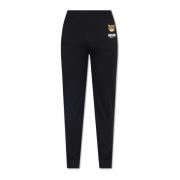 Sweatpants met logo Moschino , Black , Heren