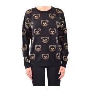 Stijlvolle Sweaters voor Mannen en Vrouwen Moschino , Black , Dames