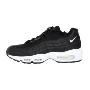 Solide Leren Sneakers met Air Technologie Nike , Black , Dames