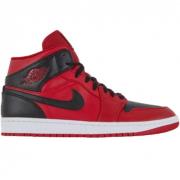 Air Jordan 1 Mid Sneaker Nike , Red , Heren