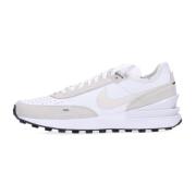 Waffle One Leren Sneakers Nike , White , Heren