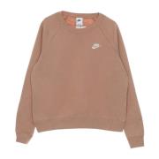 Essential Fleece Crewneck Sweatshirt Nike , Beige , Dames
