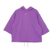 Korte mouwen hoodie French Terry Nike , Purple , Dames