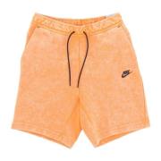 Tech Fleece Wash Short Pak Nike , Orange , Heren