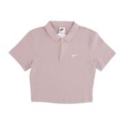 Essential Polo Crop Top Nike , Pink , Dames