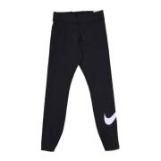 Zwart/Wit Essential Legging Swoosh MR Nike , Black , Dames