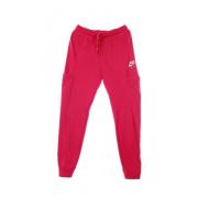 Fireberry/White Fleece Air Pant Nike , Pink , Dames