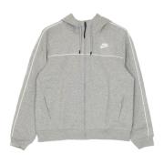 Essential Fleece Full-Zip Hoodie Nike , Gray , Dames