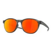 Reedmace Zonnebril Matte Grey Smoke/Prizm Ruby Oakley , Gray , Heren