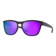 Matte Zwarte Zonnebril met Prizm Violet Oakley , Black , Heren