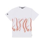 t-shirt Octopus , White , Heren