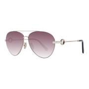 Roségouden Aviator Zonnebril Omega , Pink , Dames