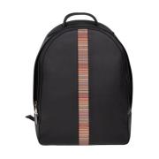 Leren rugzak Paul Smith , Black , Heren