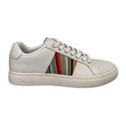 Witte Leren Sneakers met Multicolor Detail Paul Smith , White , Dames