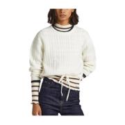 Round-neck Knitwear Pepe Jeans , White , Dames