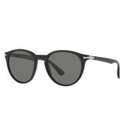 Iconische Phantos Zonnebril met Dunne Profielen Persol , Black , Unise...