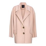 Single-Breasted Coats Pinko , Beige , Dames