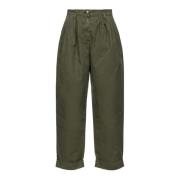 Cropped Trousers Pinko , Green , Dames