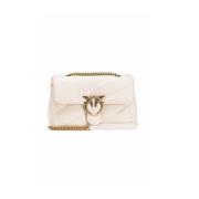 Grote Love Bag Puff in zacht Nappa-leer Pinko , White , Dames