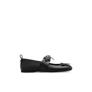 Leren Ballerina JW Anderson , Black , Dames