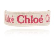 Armband met logo Chloé , Beige , Dames
