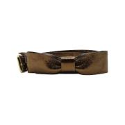 Pre-owned Leather belts Chloé Pre-owned , Yellow , Dames