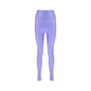 Verfraaide stretch nylon leggings Andamane , Purple , Dames