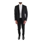 Single Breasted Suits Alessandro Dell'Acqua , Black , Heren