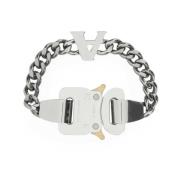 Zilveren metalen armband 1017 Alyx 9SM , Gray , Heren