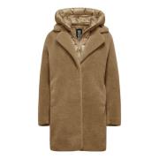 Odessa Overcoat - Nepbontjas BomBoogie , Brown , Dames