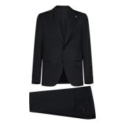 Single-Breasted Coats Lardini , Black , Heren