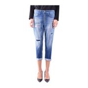 Stijlvolle Cropped Jeans Dondup , Blue , Dames