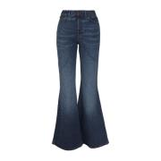 Flared hoge taille denim broek Chloé , Blue , Dames