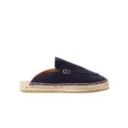 Blauwe Suède Espadrilles Scarosso , Blue , Dames