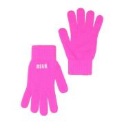 Msgm Gloves Fuchsia Msgm , Pink , Dames