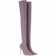 Over-knee Boots Elisabetta Franchi , Purple , Dames