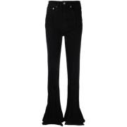 Zwarte Trompet Flared Jeans Y/Project , Black , Dames