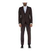 Single Breasted Suits Tagliatore , Brown , Heren