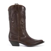 Bruine Vacchetta Cowboy Laarzen met On Tone Borduursel Sonora , Brown ...