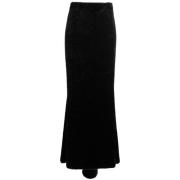 Zwarte Zeemeermin Maxi Rok Andamane , Black , Dames