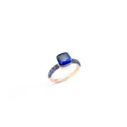 Blauwe London Topaas en Blauwe Saffier Ring Pomellato , Blue , Dames