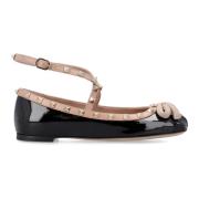 Rockstud Ballerina Valentino Garavani , Black , Dames