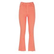 Straight Jeans Mother , Orange , Dames