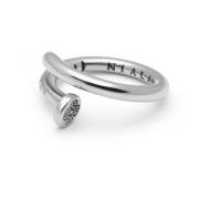 Men's Nail Ring with Dorje Engraving and Silver Finish Nialaya , Gray ...