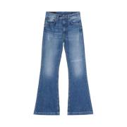 Flared Olivia Jeans voor Vrouwen Dondup , Blue , Dames