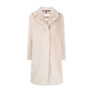 Faux Fur Shearling Jassen Herno , Beige , Dames